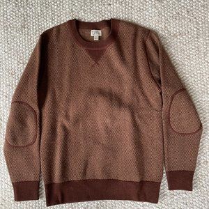 J. Crew Wool Herringbone Sweater - Men's XS
